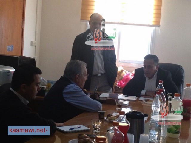 رئيس الحكم المحلي شلومو ابوحبوط  لاول مره في بلدية كفرقاسم